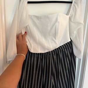 Wild Fable White Bustier Blouse